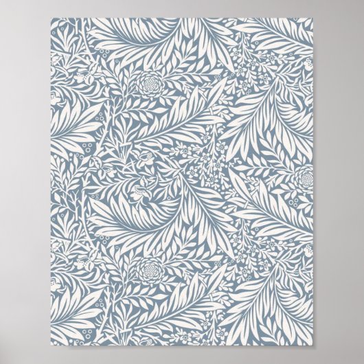 ウィリアム・モリス・ラークスパー ポスター (正面)