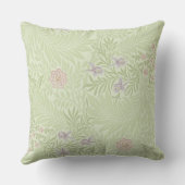 ウィリアム・モリス,ラークスパー,美しいヴィンテージパターン クッション (裏面)