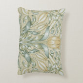 ウィリアム・モリス・リリーとザクロクラシックネ花 アクセントクッション (裏面(縦))