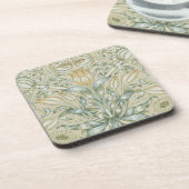 ウィリアム・モリス・リリーとザクロクラシックネ花 コースター (左側)