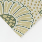 ウィリアム・モリス・リリーとザクロクラシックネ花 フリースブランケット (角)