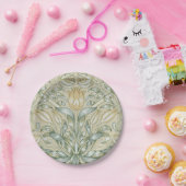 ウィリアム・モリス・リリーとザクロクラシックネ花 ペーパープレート (パーティー)