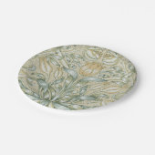 ウィリアム・モリス・リリーとザクロクラシックネ花 ペーパープレート (アングル)