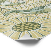 ウィリアム・モリス・リリーとザクロクラシックネ花 ポスター (コーナー)