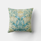 ウィリアム・モリス・リリーとザクロフローラ クッション (裏面)