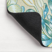 ウィリアム・モリス・リリーとザクロ柄 マウスパッド (コーナー)