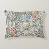ウィリアム・モリス・リリーアールヌーボーフローラルパターンAcc アクセントクッション (正面)