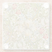 ウィリアム・モリス・リリーアールヌーボー ガラスコースター (裏面)