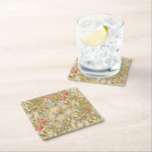 ウィリアム・モリス・リリーアールヌーボー スクエアペーパーコースター (インサイチュ)