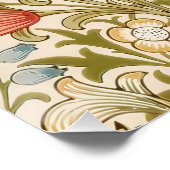 ウィリアム・モリス・リリー・パターン ポスター (コーナー)