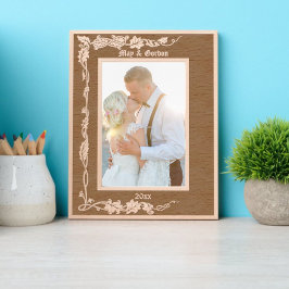 ウィリアム・モリス・リーフィーつる植物ケmscottプレ縁どス レーザー彫刻フレーム