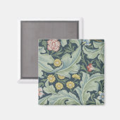 ウィリアム・モリス・レスター葉ス・フラワーカーネーション マグネット (正面/裏面)