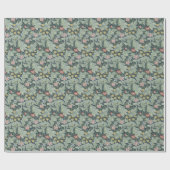 ウィリアム・モリス・レスター葉ス・フラワーカーネーション ラッピングペーパー (フラット)