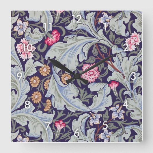 ウィリアム・モリス・レスター スクエア壁時計 (正面)