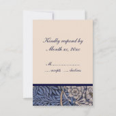 ウィリアム・モリス レスポンスカード スクエア招待状用 (裏面)