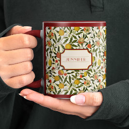 ウィリアム・モリス・レモンズ・ポメグラネイト・パターン マグカップ