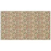 ウィリアム・モリス・ロッドデン花の葉緑ピンク テーブルクロス (正面(横))