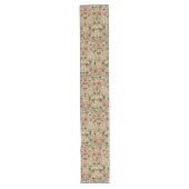 ウィリアム・モリス・ロッドデン花の葉緑ピンク ロングテーブルランナー (正面)