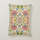 ウィリアム・モリス・ロドン花の花柄 アクセントクッション (裏面(縦))