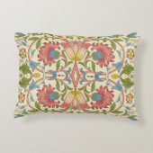 ウィリアム・モリス・ロドン花の花柄 アクセントクッション (裏面)