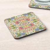 ウィリアム・モリス・ロドン花の花柄 コースター (左側)