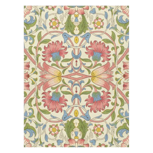 ウィリアム・モリス・ロドン花の花柄 テーブルクロス (正面)