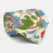 ウィリアム・モリス・ロドン花の花柄 ネクタイ (ロール)