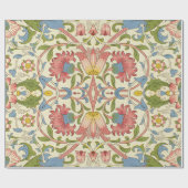 ウィリアム・モリス・ロドン花の花柄 ラッピングペーパー (フラット)