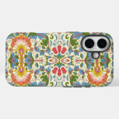 ウィリアム・モリス・ロドン花の花柄 Case-Mate iPhoneケース (裏面 (横))