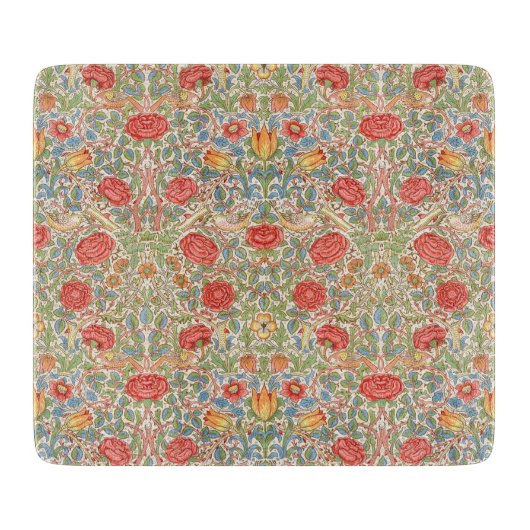 ウィリアム・モリス 「ローズ」 カッティングボード (正面)