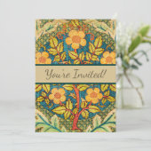 ウィリアム・モリス ローズ・リース：クラシック・アーツ＆クラフツ 招待状 (スタンド正面)