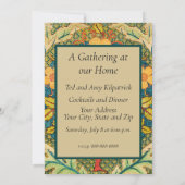 ウィリアム・モリス ローズ・リース：クラシック・アーツ＆クラフツ 招待状 (裏面)