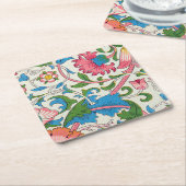 ウィリアム・モリス・ローデン スクエアペーパーコースター (アングル)