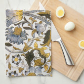 ウィリアム・モリス・ロードデンフローラ花 キッチンタオル (四つ折り)