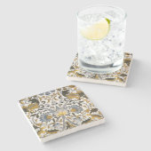 ウィリアム・モリス・ロードデンフローラ花 ストーンコースター (横)