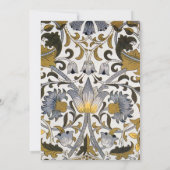 ウィリアム・モリス・ロードデンフローラ花 招待状 (裏面)