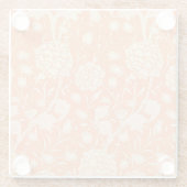 ウィリアム・モリス・ワイルドチューリップ有名パターン ガラスコースター (裏面)