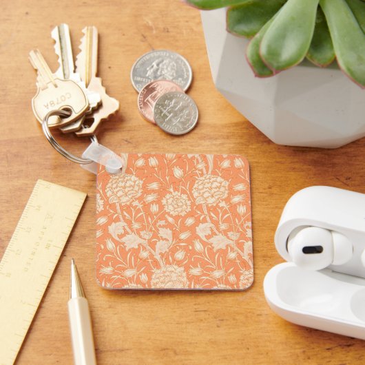 ウィリアム・モリス・ワイルドチューリップ有名パターン キーホルダー (デスク)