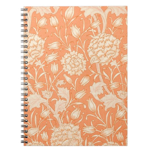ウィリアム・モリス・ワイルドチューリップ有名パターン ノートブック (正面)