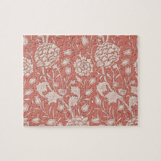 ウィリアム・モリス ワイルド チューリップ クラシック ヴィクトリアンデザイン ジグソーパズル (横)