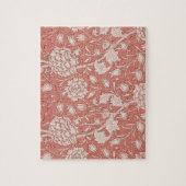 ウィリアム・モリス ワイルド チューリップ クラシック ヴィクトリアンデザイン ジグソーパズル (縦)