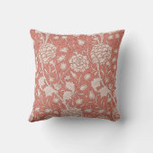 ウィリアム・モリス ワイルド チューリップ クラシック ヴィクトリアン デザイン クッション (裏面)