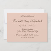 ウィリアム・モリス ワイルド チューリップ クラシック ヴィクトリアン デザイン 招待状 (裏面)