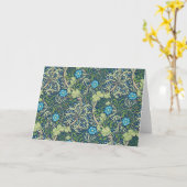 ウィリアム・モリス・ワカメ カード (黄色い花)