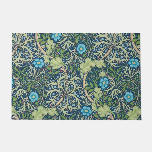 ウィリアム・モリス・ワカメ ドアマット (正面)