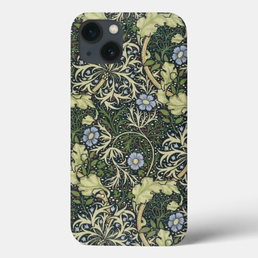 ウィリアム・モリス・ワカメ・パターン・フローラヴィンテージ芸術 Case-Mate iPhoneケース (裏面)