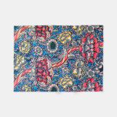 ウィリアム・モリス・ワンデル フリースブランケット (正面(横))