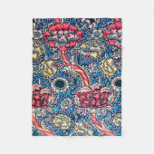 ウィリアム・モリス・ワンデル フリースブランケット (正面)