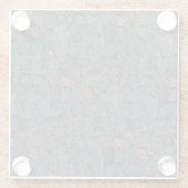 ウィリアム・モリス・ヴィンテージ・アカンサスとつる植物 ガラスコースター (裏面)