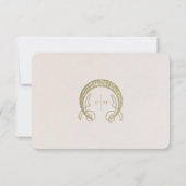 ウィリアム・モリス ヴィンテージ アート・ヌーボー 結婚式の出欠確認 招待状 (裏面)